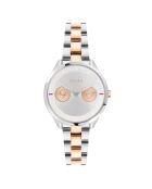 Metropolis Stahluhr für Damen in Silber/Roségold