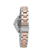 Metropolis Stahluhr für Damen in Silber/Roségold