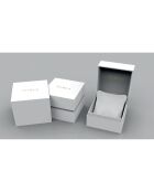 My Piper zilverkleurig leren dameshorloge