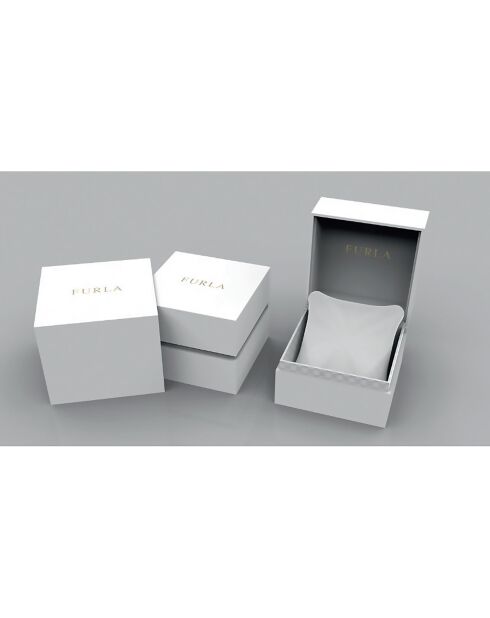 My Piper zilverkleurig leren dameshorloge