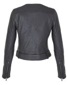 Veste en Cuir Gerta noire