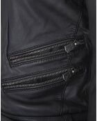 Veste en Cuir Gerta noire