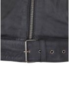 Veste en Cuir Gerta noire