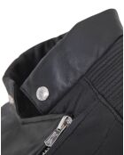 Veste en Cuir Dalia noire