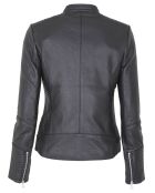 Veste en Cuir Daisy noire