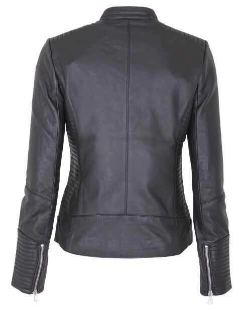 Veste en Cuir Daisy noire