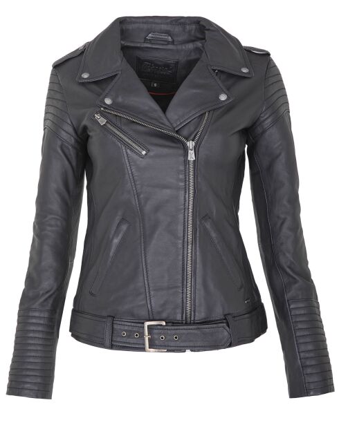 Veste en Cuir Daniela noire
