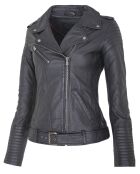 Veste en Cuir Daniela noire