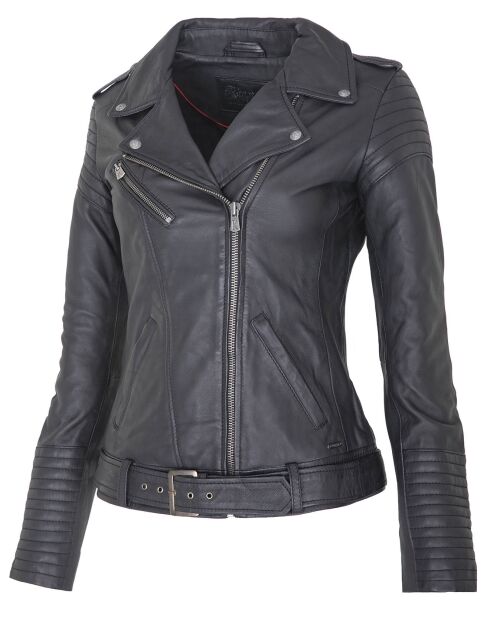 Veste en Cuir Daniela noire