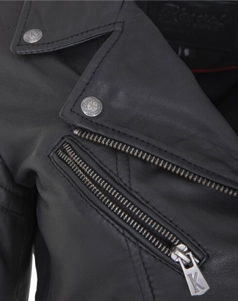 Veste en Cuir Daniela noire