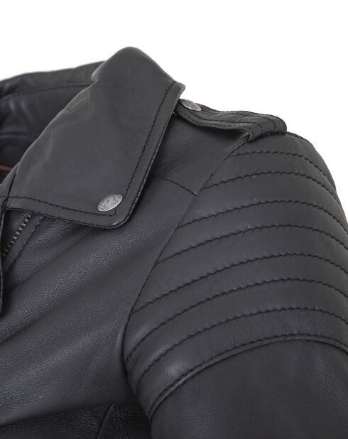 Veste en Cuir Daniela noire