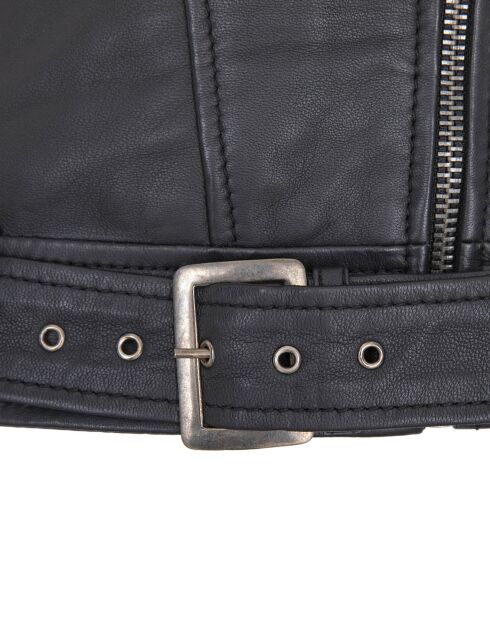Veste en Cuir Daniela noire