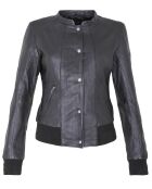 Veste en Cuir Florentina noire