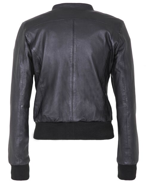 Veste en Cuir Florentina noire
