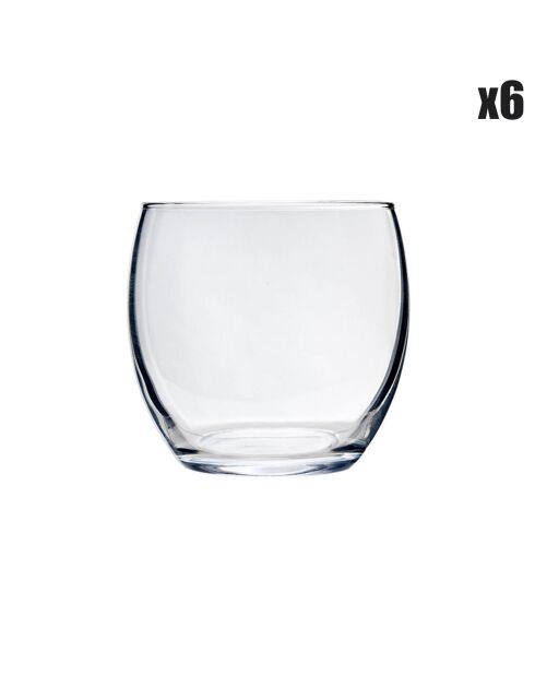 6 Verres Cosy moments transparents - 34 cl