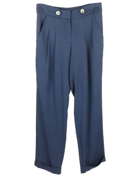 Pantalon Cadenas-D fluide taille haute marine