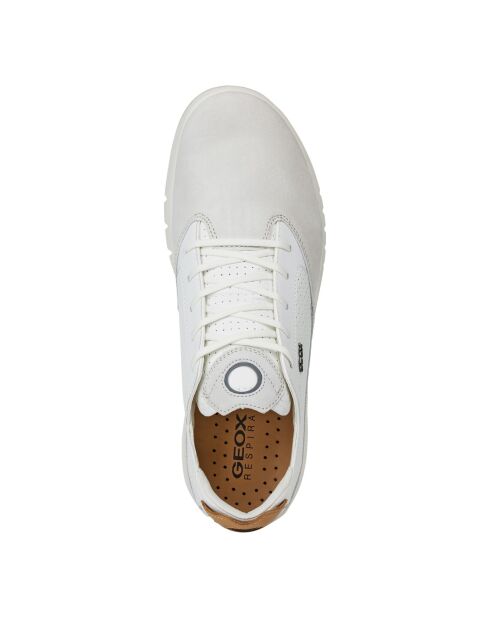 Sneakers en Cuir & Velours de Cuir Aerantis blanches