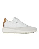 Sneakers en Cuir & Velours de Cuir Aerantis blanches