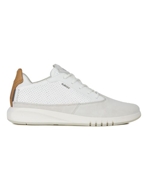 Sneakers en Cuir & Velours de Cuir Aerantis blanches