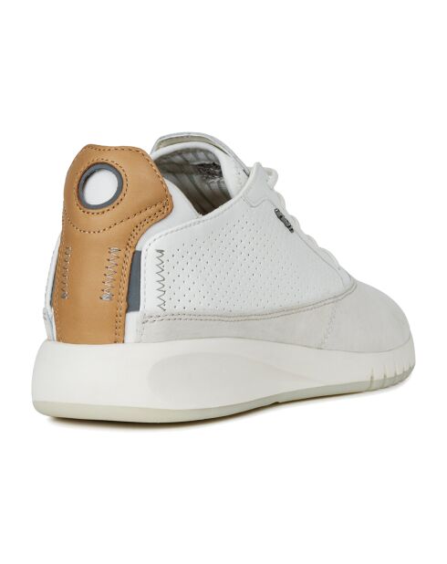 Sneakers en Cuir & Velours de Cuir Aerantis blanches