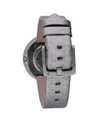 My Piper zilverkleurig leren dameshorloge