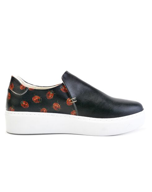 Slip On ladybird noir/rouge