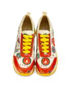 Baskets basses Bon Voyage beige/rouge/jaune