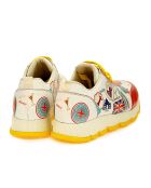 Baskets basses Bon Voyage beige/rouge/jaune