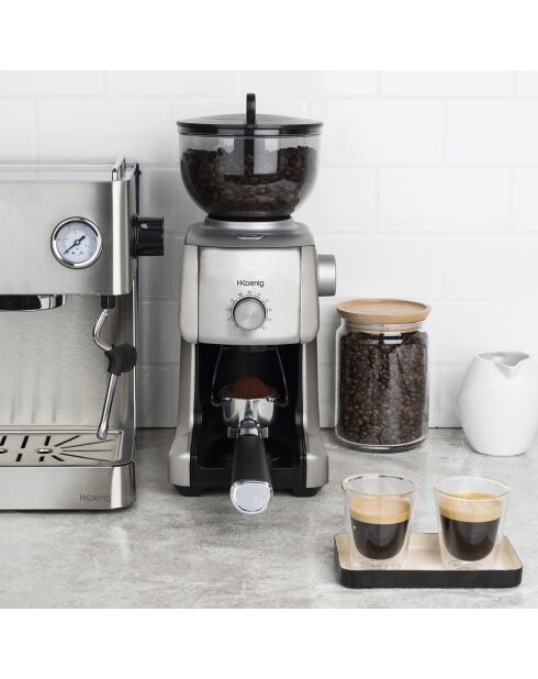 GRD830 Kaffeemühle aus Edelstahl/Schwarz, 130 W