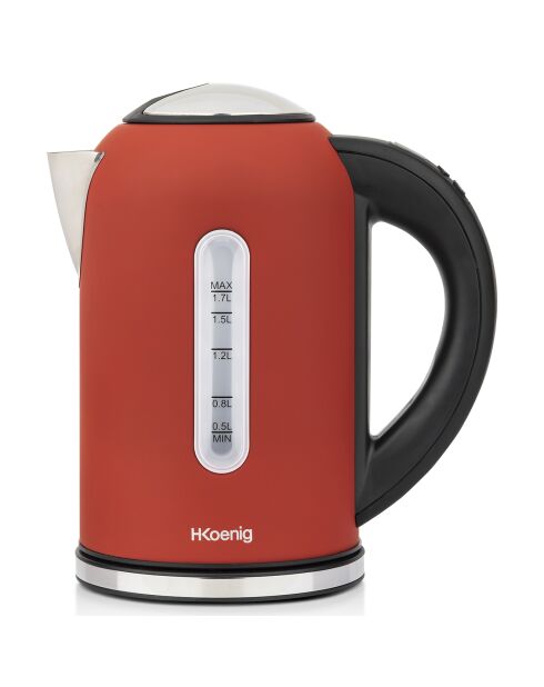 BOE54 roter Wasserkocher mit einstellbarer Temperatur - 2200 W