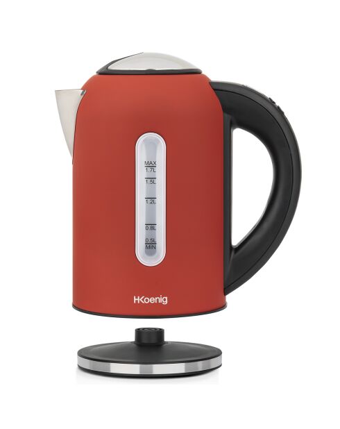 BOE54 roter Wasserkocher mit einstellbarer Temperatur - 2200 W