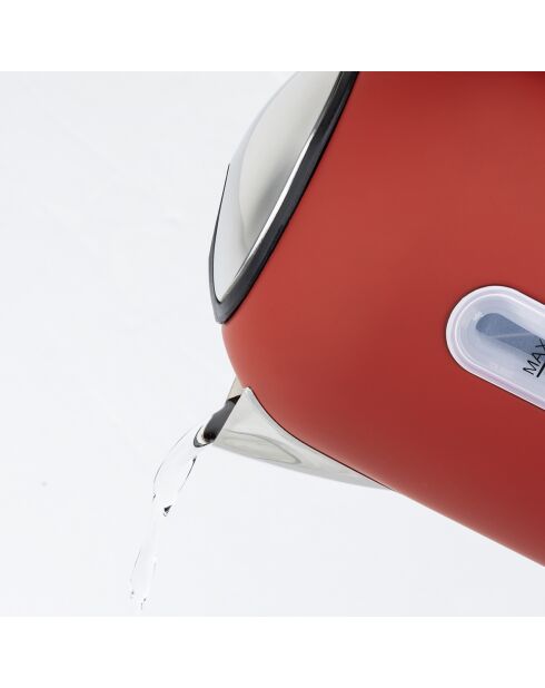 BOE54 rode waterkoker met instelbare temperatuur - 2200W