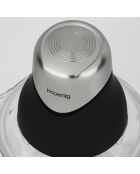 Mini hachoir électrique avec 2 bols LEO9 noir/transparent - 320W