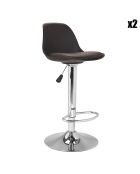 2 Chaises hautes Karl noires - 39x42x82 cm