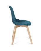 4 Chaises Gabriella bleues - 46.5x50x88.5 cm