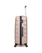 Renoso Mittelgroßer Reisekoffer aus Roségold, 65 cm