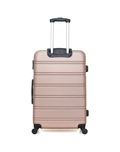 Renoso Mittelgroßer Reisekoffer aus Roségold, 65 cm
