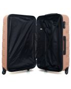 Renoso Mittelgroßer Reisekoffer aus Roségold, 65 cm