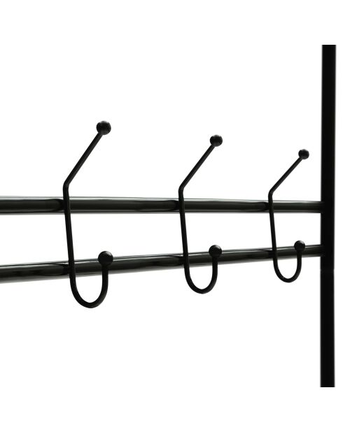 Armario Pasadena de metal negro - 186x71x31 cm