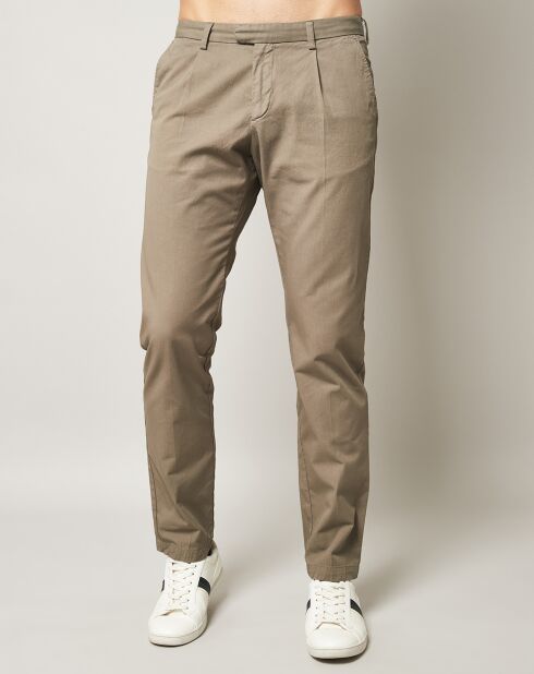 Pantalon chino Teddy kaki