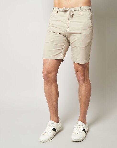 Beige korte broek voor jongens van 100% katoen