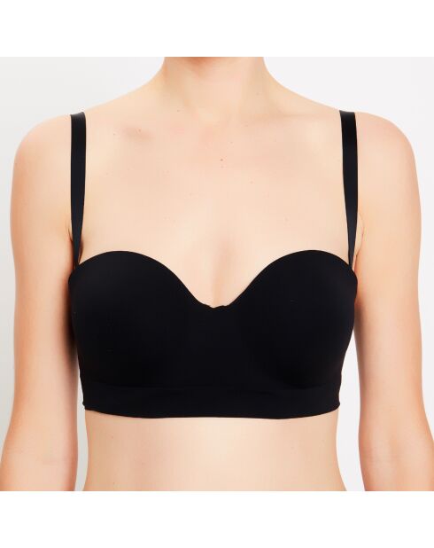 Haut de maillot de bain bandeau Seamless noir