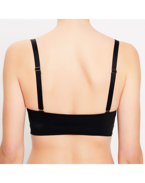 Haut de maillot de bain bandeau Seamless noir
