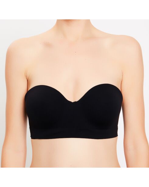 Haut de maillot de bain bandeau Seamless noir