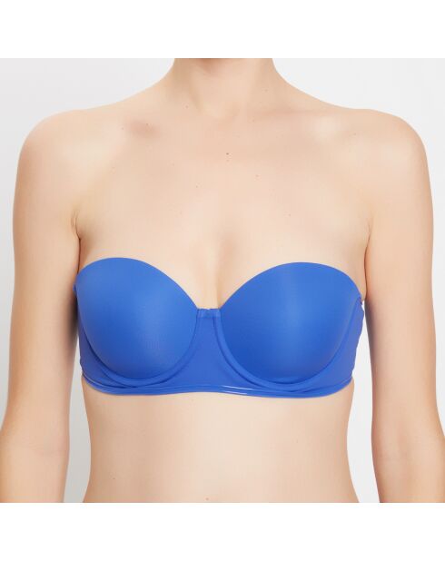 Haut de maillot de bain bandeau Line bleu