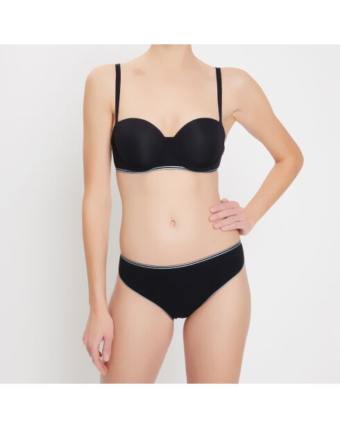 Bas de maillot de bain Line noir/argenté