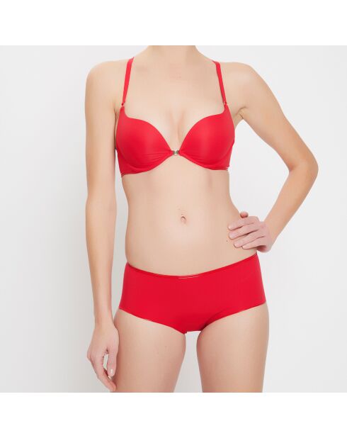 Haut de maillot de bain push-up Line rouge