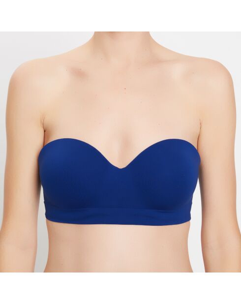Haut de maillot de bain bandeau Seamless bleu