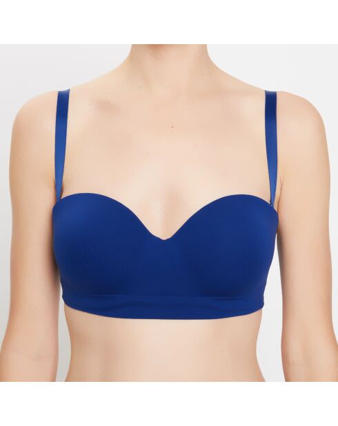 Haut de maillot de bain bandeau Seamless bleu