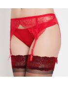 Porte-jarretelle Stretch Lace rouge